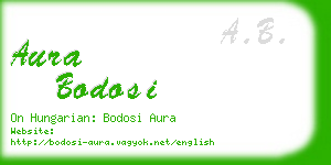 aura bodosi business card